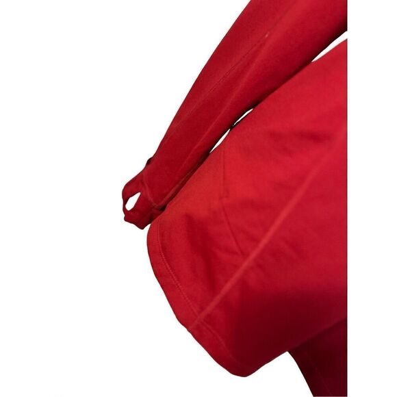 REI Women's Red Quarter-Zip Sweatshirt - Picture 3 of 8